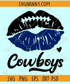 Cowboys lips SVG