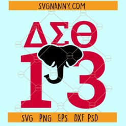 Delta Sigma Theta Elephant SVG
