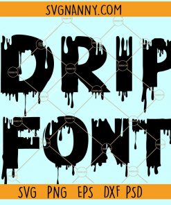 Drip Font SVG file