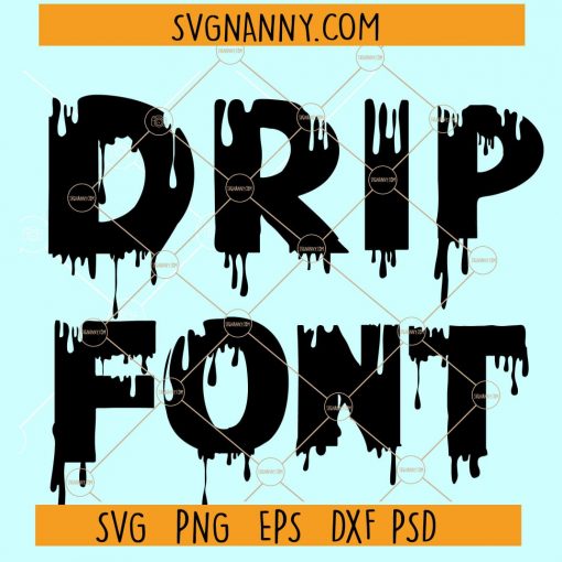 Drip Font SVG file