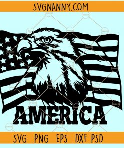 Eagle American flag SVG