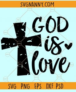 God is love cross SVG