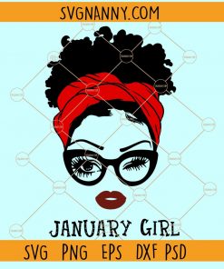 January Girl SVG