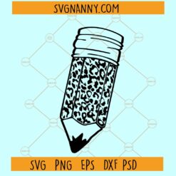 Leopard print pencil SVG