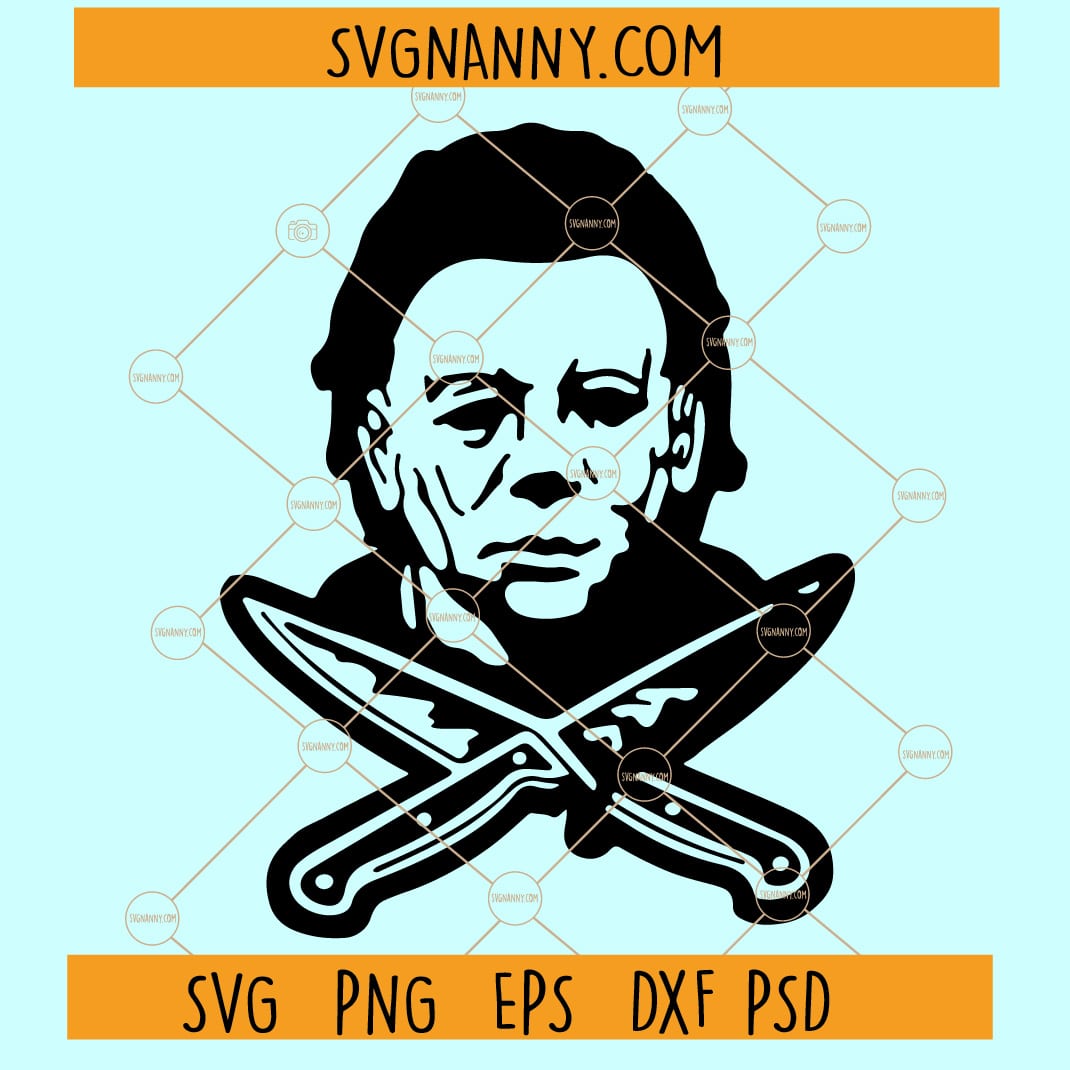 Michael Myers Half Face SVG