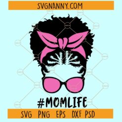 Mom life with bandana SVG