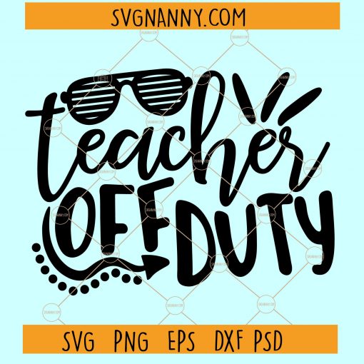 Teacher off duty svg