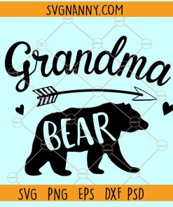 Grandma bear SVG