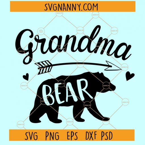 Grandma bear SVG