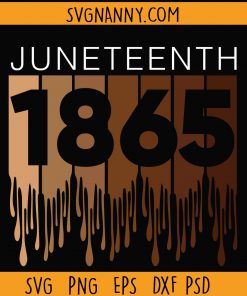 1865 Juneteenth SVG, African American SVG, Black History Month SVG, 1865 Svg, Can’t Breathe svg, dripping melanin svg, Black Lives Matter svg