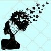 Afro woman butterfly SVG, Black woman butterfly SVG, Girl Butterfly Svg, African American SVG, Black Lives Matter svg, Afro Lady Woman svg, Black woman SVG files, Trending SVG files