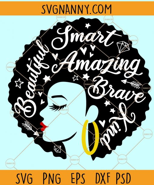 Afro queen SVG file, Black woman quotes SVG, African American svg, Afro woman SVG, Black magic svg files