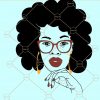 Afro woman sunglasses SVG, woman with red lips SVG, afro woman red nails SVG, Black Girl Magic svg, Afro Woman SVG, afro girl svg, African American SVG, Black lives matter svg, black queen svg files