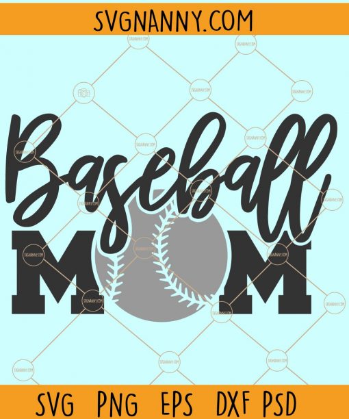 Baseball mom SVG free