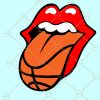 Basketball Tongue out SVG, Basketball lips svg, basketball shirt svg, tongue out SVG, basketball svg file, basketball lover svg, basketball tongue svg