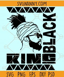 Black king dreadlocks SVG, Black king SVG, African American SVG, Black man svg, young black king svg, Strong Black Man SVG, Black History SVG files, Black Power Svg