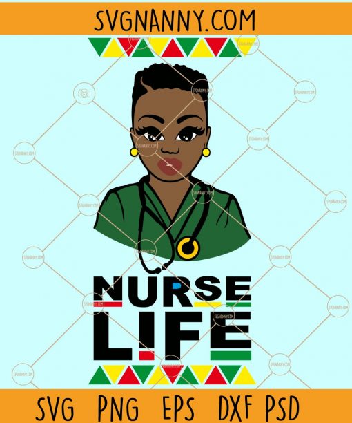 Black nurse life SVG, Black nurse SVG, Black Nurses Matter Svg, Nurse Stethoscope svg, Nurse SVG, Nurse Life Svg, Nursing Svg, Afro Svg, Nurse svg file
