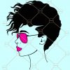 Black woman with sunglasses SVG, Black Girl Magic svg, Afro Woman SVG, afro girl svg