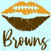 Brows football lips SVG, Browns Football Svg, Football Clipart, Cleveland Browns svg, Football Team svg, Cleveland browns SVG logo vector, Cleveland browns cricut, NFL team svg, Cleveland browns clipart, Browns Svg File