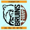 Bruins football SVG, school spirit svg, football svg file, bruins svg, football mom svg, Bruins svg