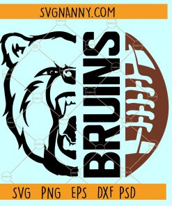 Bruins football SVG, school spirit svg, football svg file, bruins svg, football mom svg, Bruins svg