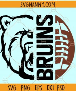 Bruins football svg file, football svg, football mom, digital cutting file, shirt design, team spirit, Bruins svg, iron on svg file