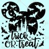 Disney trick or Treat Svg, Halloween Mouse Svg, Halloween Castle Svg, Disney Halloween svg, mickey mouse Halloween svg file