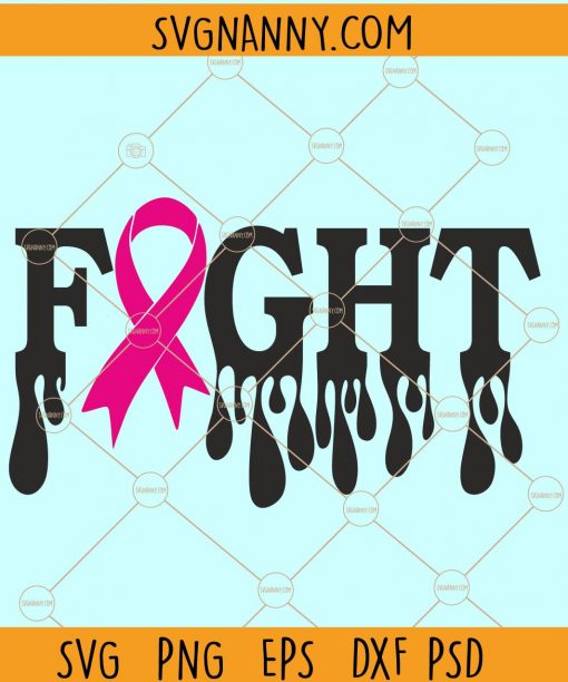 Fight cancer SVG, Breast cancer awareness SVG, Cancer Ribbon Svg, Dripping cancer ribbon svg, Cancer Awareness Ribbon svg, Fuck Cancer SVG file, Breast Cancer SVG file