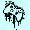 Game controller drip SVG, game controller splatter svg, game lover svg, game controller svg, Game svg file
