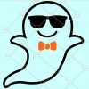 Ghost with Sunglasses svg, Ghost with bow SVG, boy Halloween Svg, boy Ghost Svg, Baby Halloween svg, Halloween sunglasses svg files