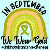 Childhood Cancer Awareness Rainbow Ribbon Gold Leopard SvG,  Awareness Rainbow svg file