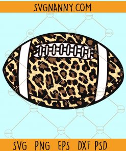 Leopard prints football SVG, Football SVG file for cricut, leopard Football SVG, leopard football svg file