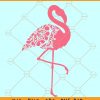 Flamingo mandala SVG, Floral Flamingo SVG, Mandala flamingo svg, Flamingo with Flowers svg