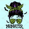 Momster Halloween svg, Momster Svg, Messy bun momster SVG, Halloween SVG, Halloween Shirt, Halloween Shirt Svg, Mom Svg, Funny Halloween Svg, Spooky Svg file