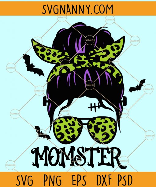 Momster Halloween svg, Momster Svg, Messy bun momster SVG, Halloween SVG, Halloween Shirt, Halloween Shirt Svg, Mom Svg, Funny Halloween Svg, Spooky Svg file