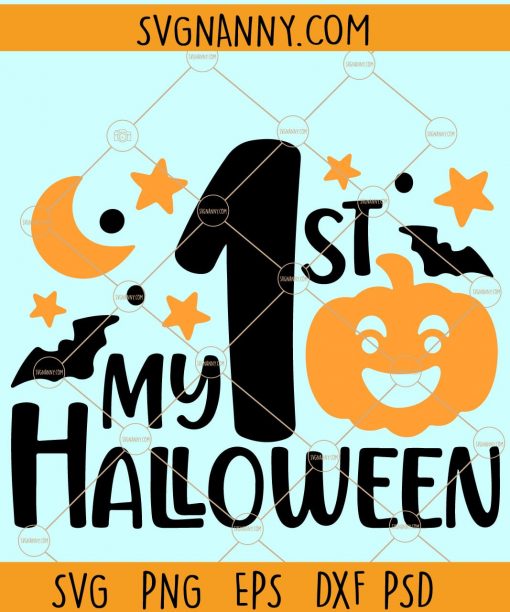 My 1st Halloween svg, Baby Halloween svg, First Halloween svg, My First Halloween svg, Halloween svg files, Kids Halloween svg file, Halloween svg