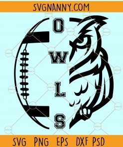 Owls football SVG, Owls SVG file for cricut, Owls Mascot Svg, Owls football PNG, Leopards Heart Svg, Team spirit svg, Football mom svg, Owls shirt svg