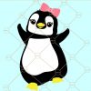 Penguin with Bow SVG, girl penguin SVG, Penguin SVG file, cute penguin SVG, kids shirt svg file