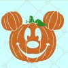 Pumpkin mickey Halloween SVG, Halloween svg, Halloween gift, Halloween shirt svg, Halloween svg file, Pumpkin Halloween svg, Mickey Halloween svg, Mickey head Halloween svg file