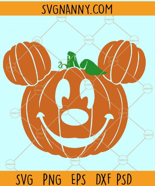 Pumpkin mickey Halloween SVG, Halloween svg, Halloween gift, Halloween shirt svg, Halloween svg file, Pumpkin Halloween svg, Mickey Halloween svg, Mickey head Halloween svg file