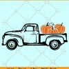 Pumpkin truck svg
