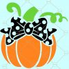 Pumpkin with Bow Svg, Cute Pumpkin Svg, Girl Halloween Svg, kids Halloween svg, Halloween pumpkin SVG file