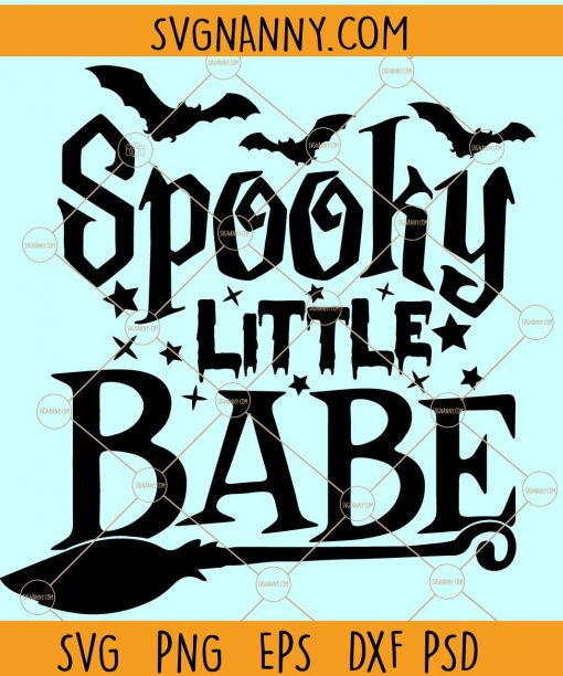 Spooky Little Babe SVG, kids Halloween svg, Baby’s First Halloween svg, Little Kid Halloween SVG, spooky babe svg, Halloween svg, happy Halloween svg file