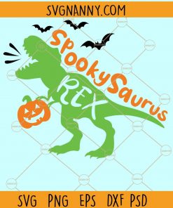 SpookySaurus SVG, Spooky Saurus Rex Svg, Halloween Svg files, Dinosaur Pumkin Svg, Halloween Dinosaur Svg, Spooky Saurus Rex Svg, Spooky saurus with Pumpkin Svg file