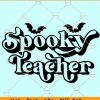 Spooky teacher SVG