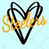 Steelers heart SVG, Steelers Football SVG, Pittsburgh Steelers svg, NFL sports svg, Steelers svg file, Pittsburgh Steelers svg, Steelers football svg, Pittsburgh Steelers logo