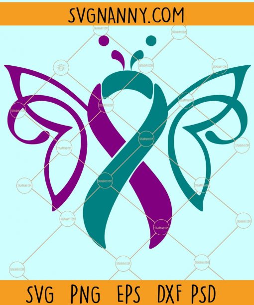 Suicide Prevention Awareness SVG, Suicide Butterfly SVG, Suicide Prevention butterfly SVG, Mental Health SVG, Mental awareness SVG, Purple ribbon SVG files