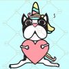 Unicorn Boston Terrier SVG, dog unicorn SVG, Boston Love SVG file, Boston SVG, Boston Terrier SVG, dog yoga svg file