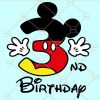3rd Birthday Mickey svg, Mickey Birthday Svg, three Mickey SVG, Mickey three Birthday svg, Mickey Mouse Birthday svg, Birthday Party Svg, Disney Family Svg file, Disney Kids Birthday Svg files