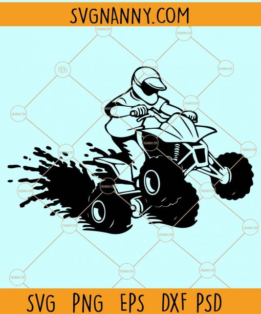 4 Wheeler SVG, ATV svg, ATV Clip Art, Quad Riding Svg, Four Wheeler svg, Atv Motocross Svg files